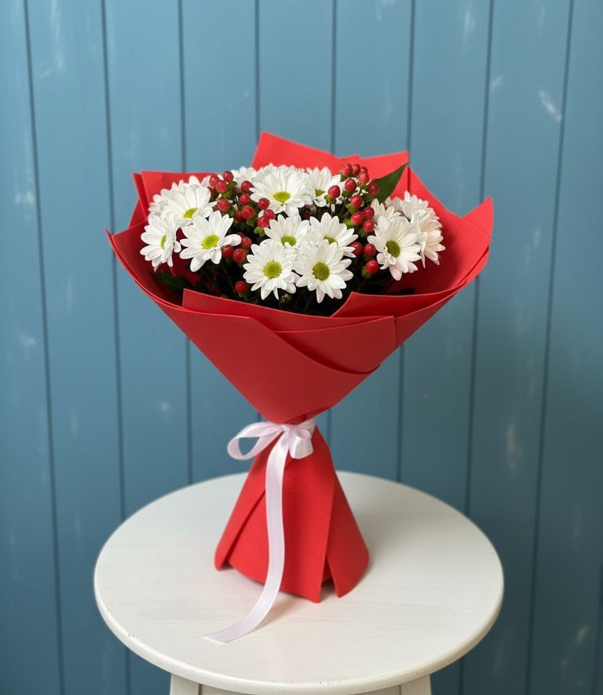 Букет цветов из: Хризантемы в Великих Луках