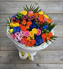 Букет цветов из:  Розы и Хризантемы в Великих Луках