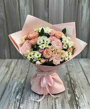 Букет цветов из:  Гвоздики, Розы и Хризантемы в Великих Луках