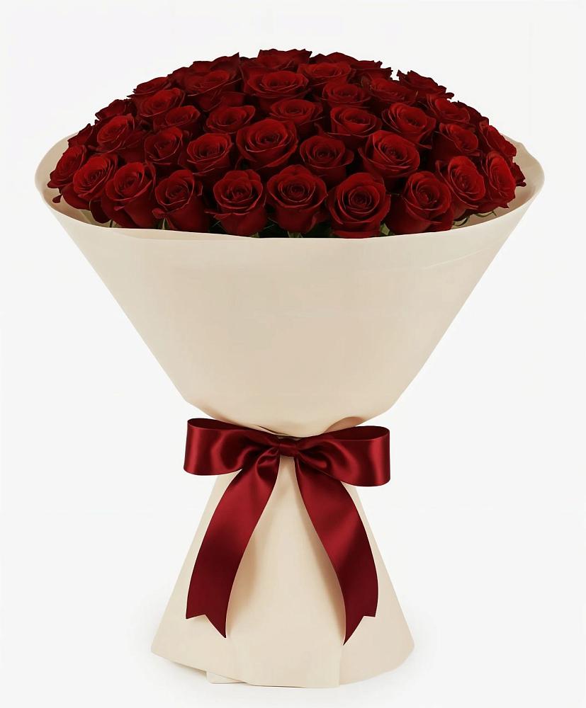 Букет 101 Бордовая роза Блэк Бакарра в Великих Луках