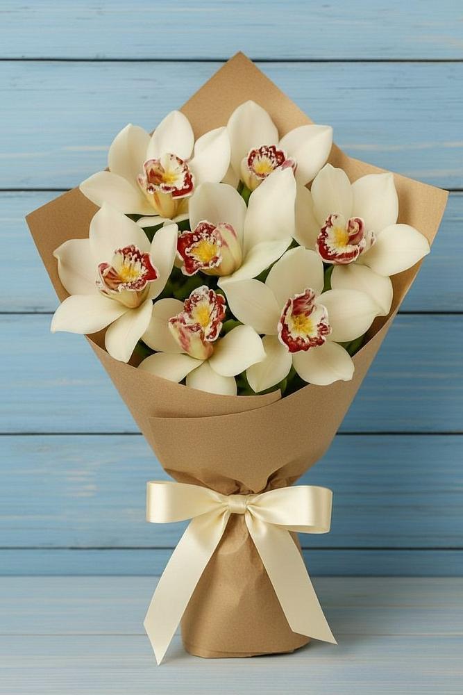 Букет цветов из: Орхидеи и Розы в Великих Луках