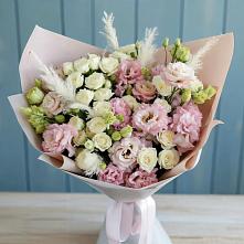 Букет цветов из:  Альстромерии и Розы в Великих Луках